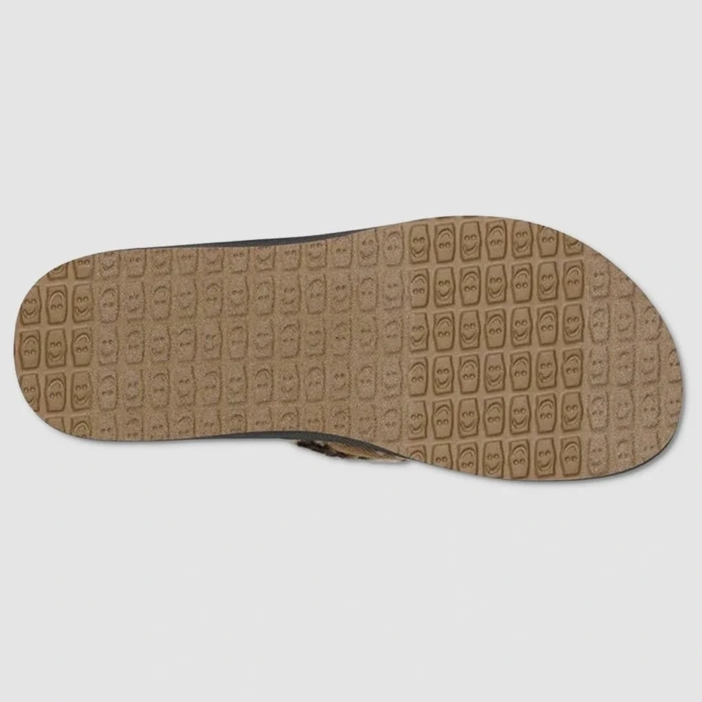 Sanuk Furreal ST Cheetah Sandals - NWT Mens 11 Tan / Brown - #49475-TOP3‎